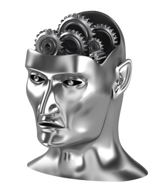 Neural net,Thinking process brain gears clipart