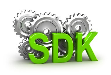 Sdk concept on white clipart