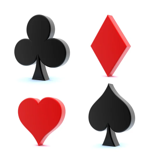 Spielkartensymbole — Stockfoto