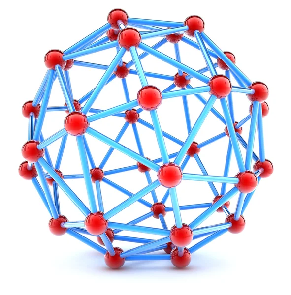 Molecular spherical lattice — Stock Photo, Image