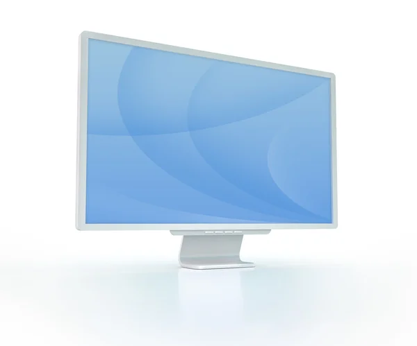 LCD monitor s prázdný prostor — Stock fotografie