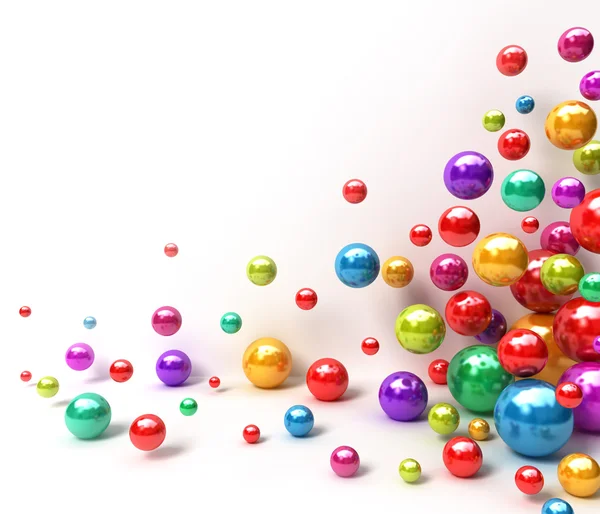 Блестящие разноцветные шары. Абстрактный фон — стоковое фото