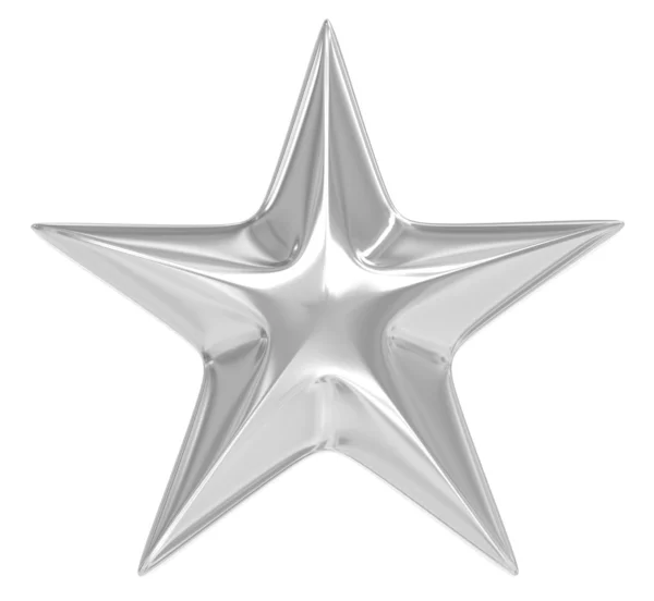 Grauer Stern auf weißem Hintergrund — Stockfoto