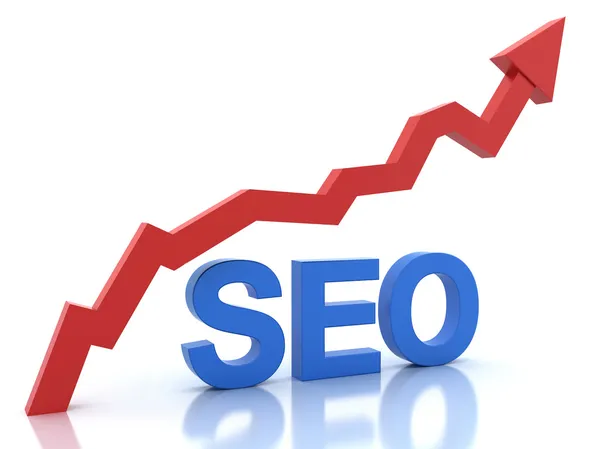 SEO - Search Engine Optimization está crescendo — Fotografia de Stock