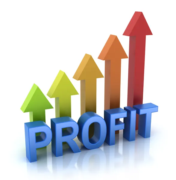 Profit colorful graph concept — Stock Photo, Image