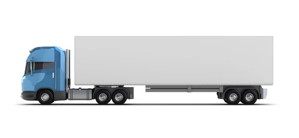 Samochód ciężarowy z przyczepą — Zdjęcie stockowe