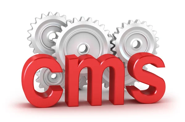 CMS: koncepcja systemu zarządzania treścią — Zdjęcie stockowe