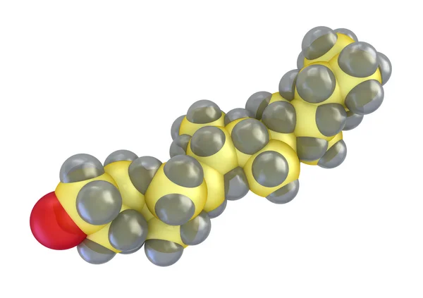 Модель холестерина, изолированная на белом — стоковое фото
