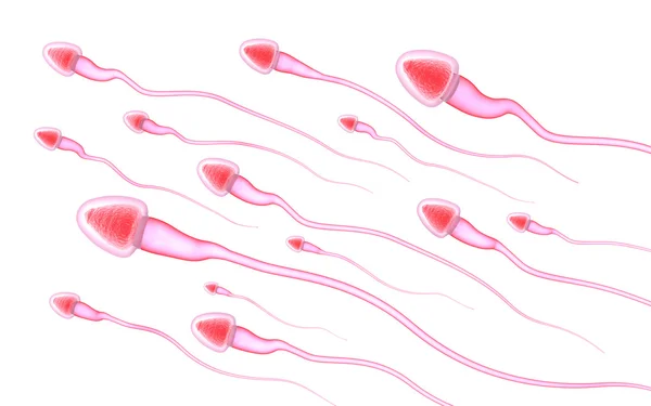 Сперма изолирована на белом — стоковое фото
