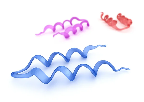 Modelo 3D de proteína — Fotografia de Stock