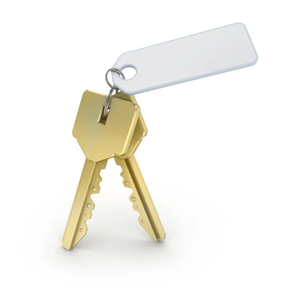 Schlüssel mit leerem Daumen — Stockfoto