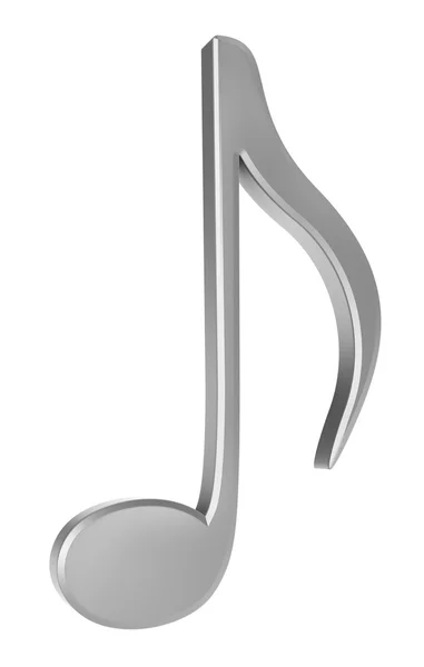 Silver note isolated on white — Stock Photo, Image