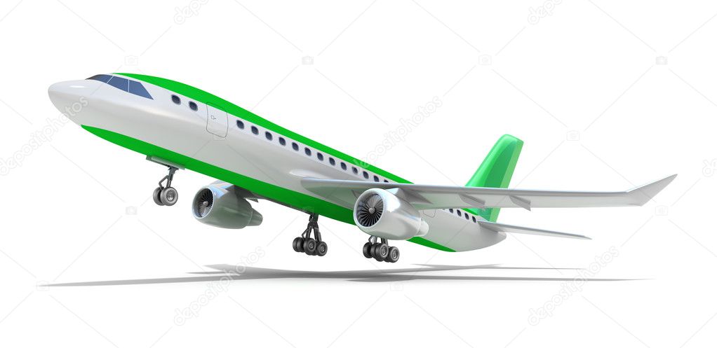 Airplane wire model , isolated on white.