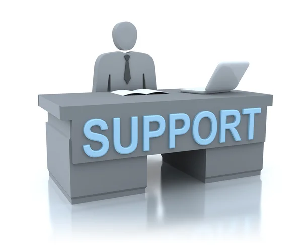 Support centre concept, isolated — Stock Photo, Image