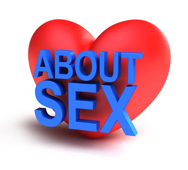 About Sex isolated 3d icon — Stock Photo, Image