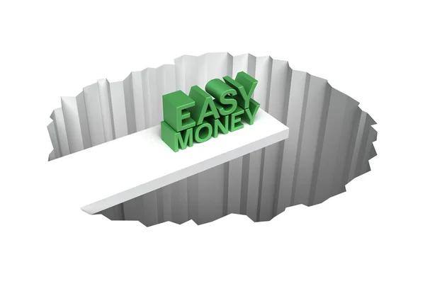 Easy money risk 3D concept — Stock Photo, Image