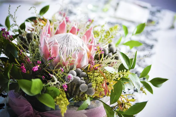 African Protea bouquet Stock Image