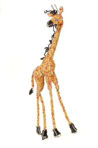 Wire and beadwork giraffe — Stock Photo, Image