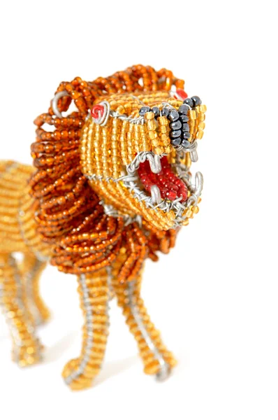 Close-up of African lion decoration — Stock Photo, Image
