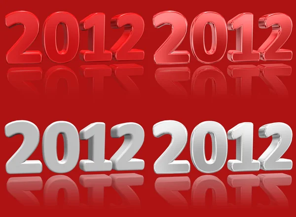 Числа 2012 года — стоковое фото