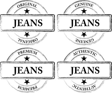 Jeans Seals (Stamps) clipart