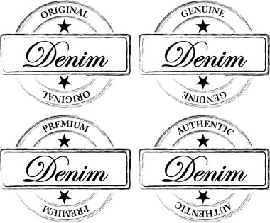 Denim Seals (Stamps) clipart