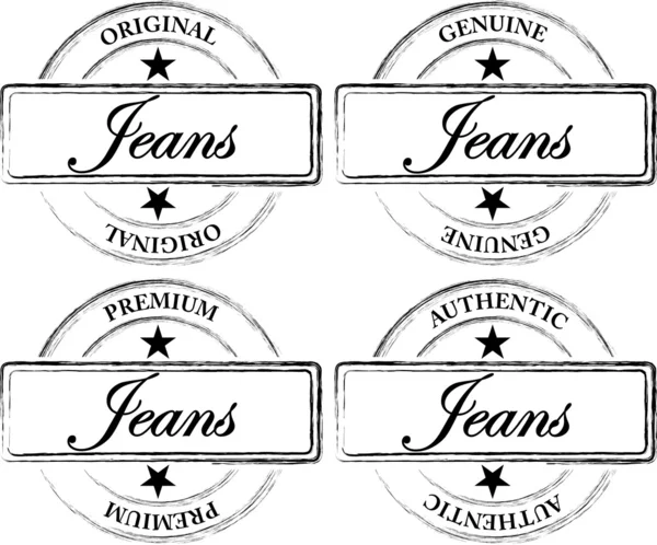 stock vector Jeans Seals (Stamps)