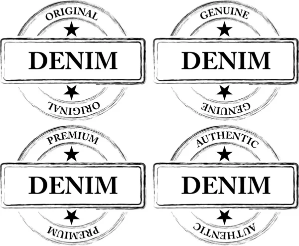 stock vector Denim Seals (Stamps)