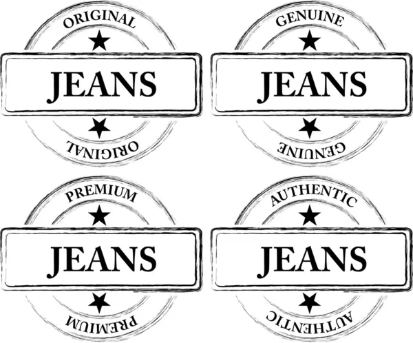 Selos de Jeans (Selos ) — Vetor de Stock