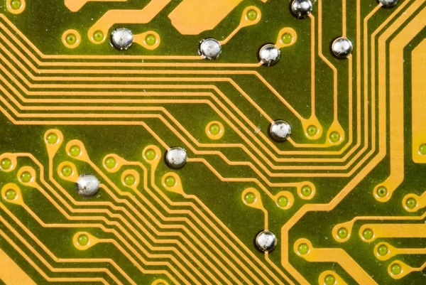 stock image Connections On A Printed Circuit Board