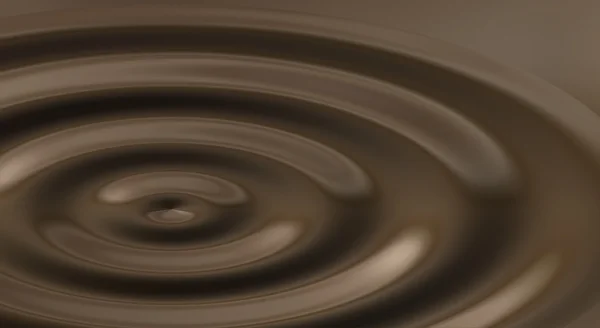 Ripples In Melted Chocolate — Stock Photo, Image