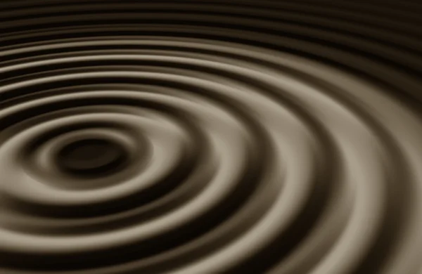 Ripples In Black Coffee — Stock Photo, Image