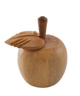 Wooden apple clipart