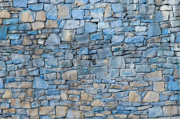 Blaue Steinmauer — Stockfoto
