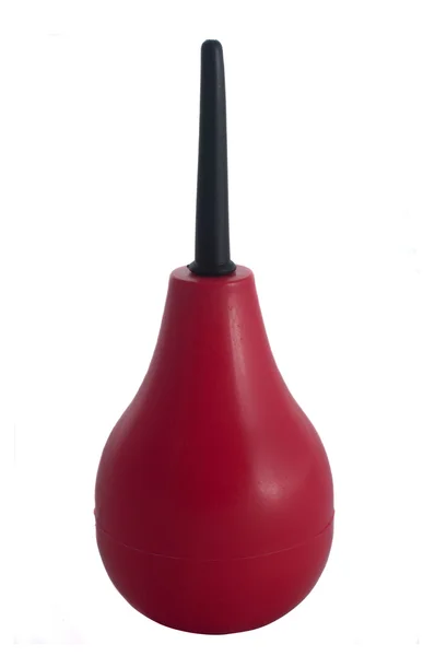 Röd gummi päron (lavemang). — Stockfoto