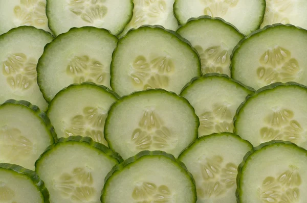 Background of cucumber slices — Stock Photo, Image