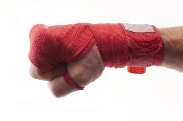 Fist med wrist wraps — Stockfoto
