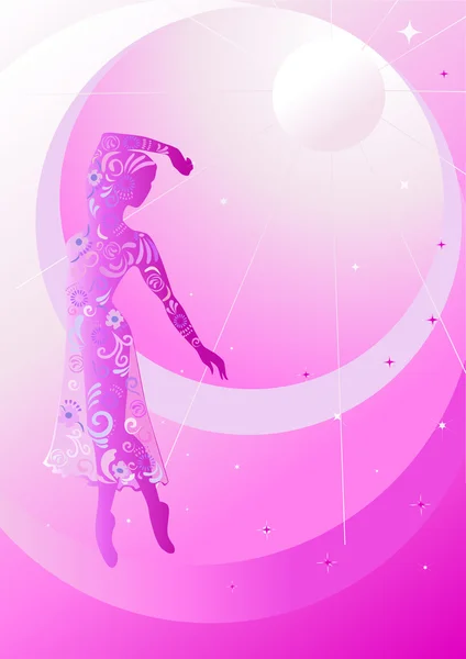 Звёздная балерина-2 — 图库矢量图片