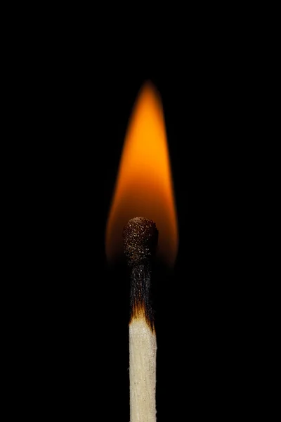 Brennendes Brennholz — Stockfoto