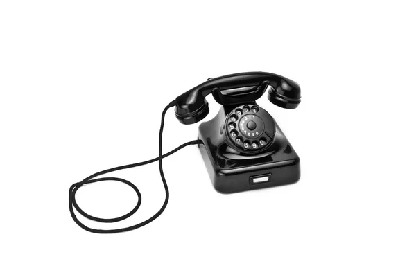 Schwarzes Telefon — Stok Foto