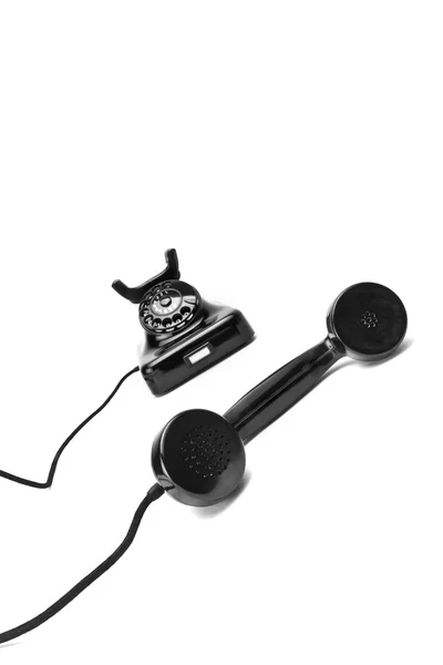 Schwarzes Telefon — Foto Stock