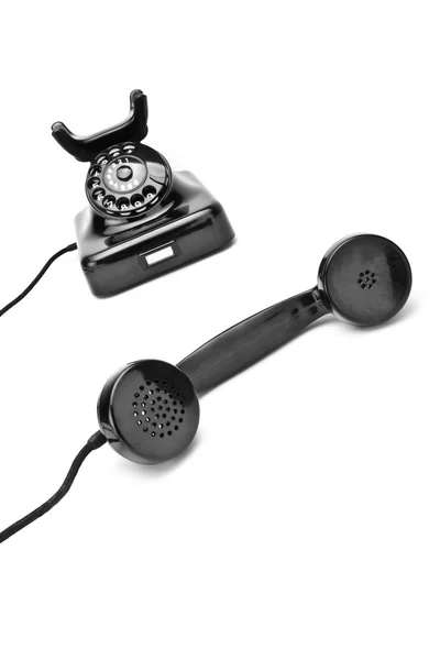 Schwarzes Telefon — Foto Stock
