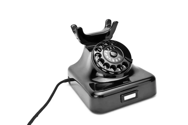 Schwarzes Telefon — Fotografia de Stock