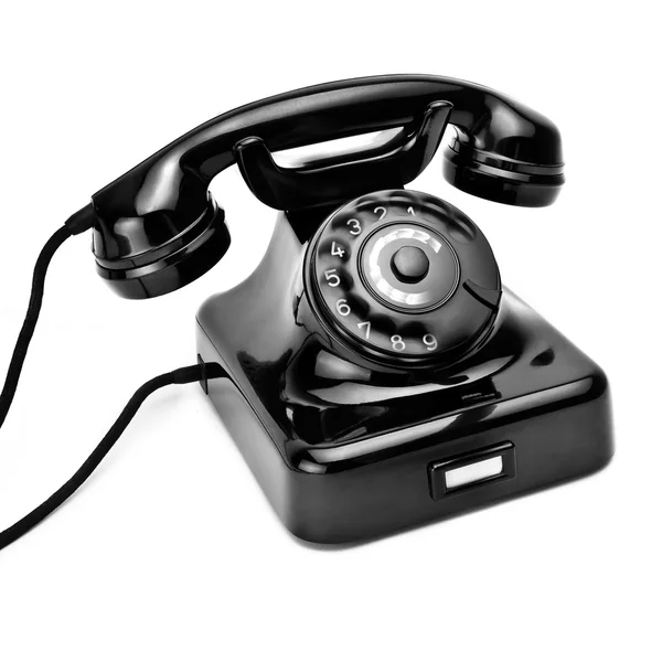 Schwarzes Telefon — Zdjęcie stockowe