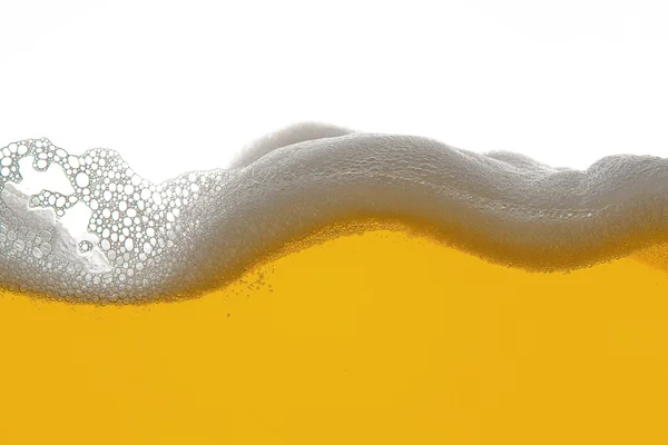 Totenbahre Schaum Alkohol Trinken Bierglas Bierschaum welle — Stockfoto
