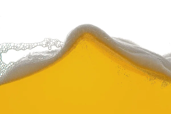 Bier Schaum alkohol trinken bierglas bierschaum welle — Foto de Stock