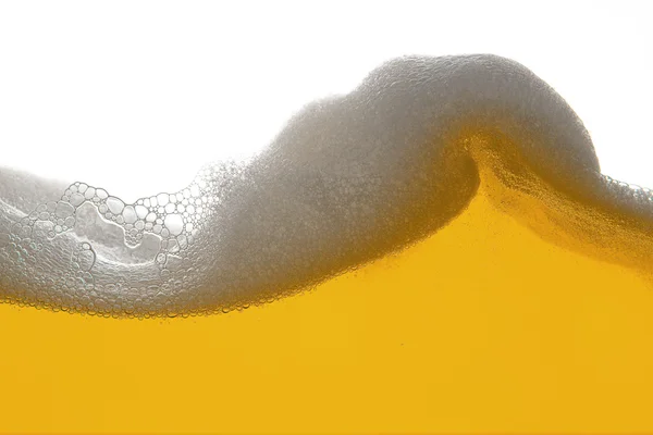 Bier Schaum alkohol trinken bierglas bierschaum welle — Stockfoto