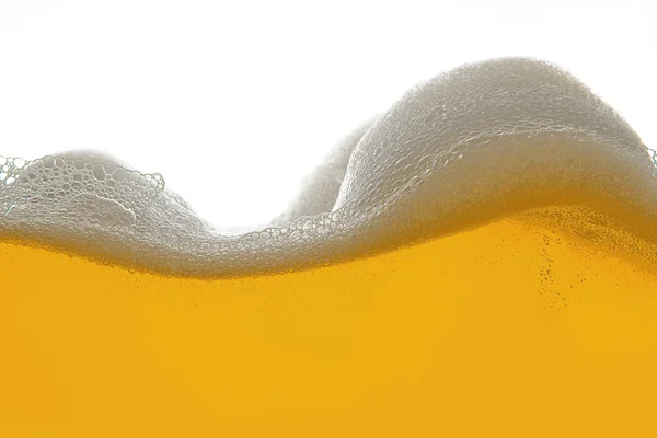 Bier Schaum alkohol trinken bierglas bierschaum welle — Stock Photo, Image