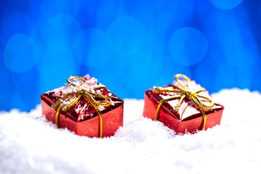 weihnachten schnee EIS bokeh kış geschenk paket