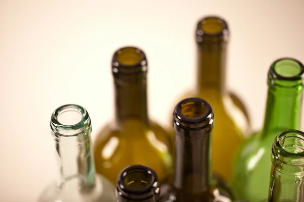 Flasche altglas pfand wein recycling getränk einwegflasche — Stock Photo, Image